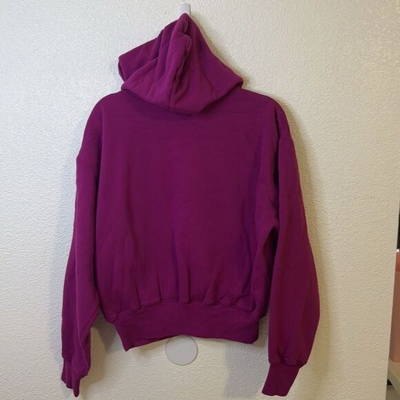 NWOT-Gap x Kanye West- YZY-double layer perfect hoodie- purple/pink-Size small - Picture 7 of 7